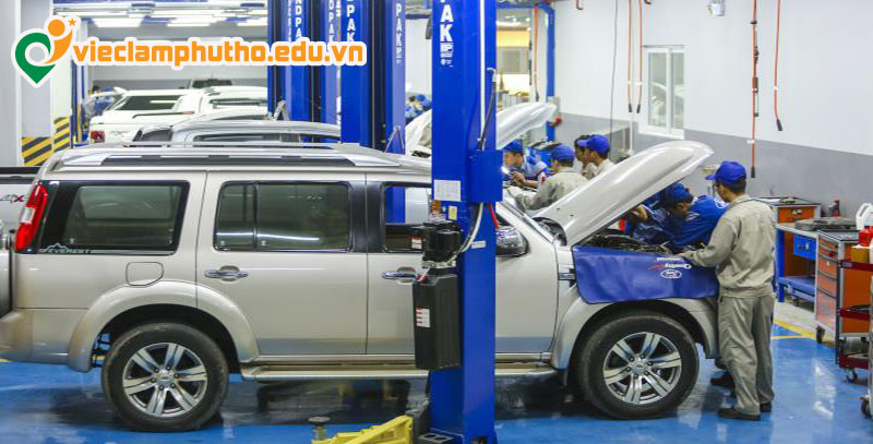 Nhu cầu tuyển dụng việc làm ô tô Phú Thọ